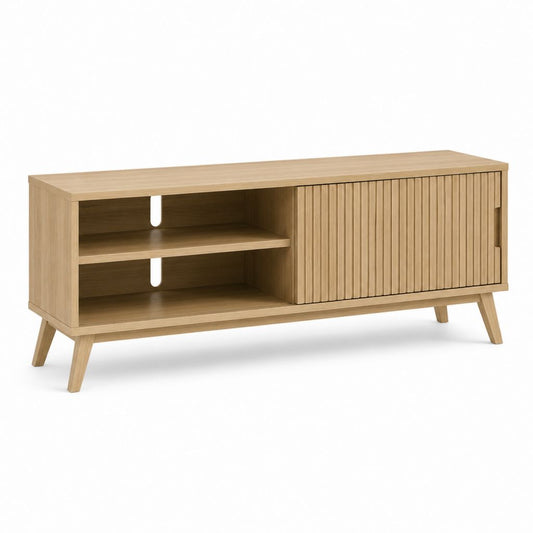TV-Lowboard Eichenoptik Holzwerkstoff rechteckig 120 x 40 x 60 cm